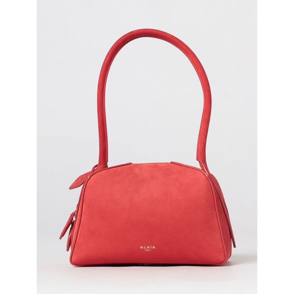 Alai�A Women Alaia Small Le Bouledogue Calfskin Leather And Nubuck Bowling Bag